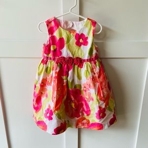 Girl Dress Size 4 White Cardigan Included